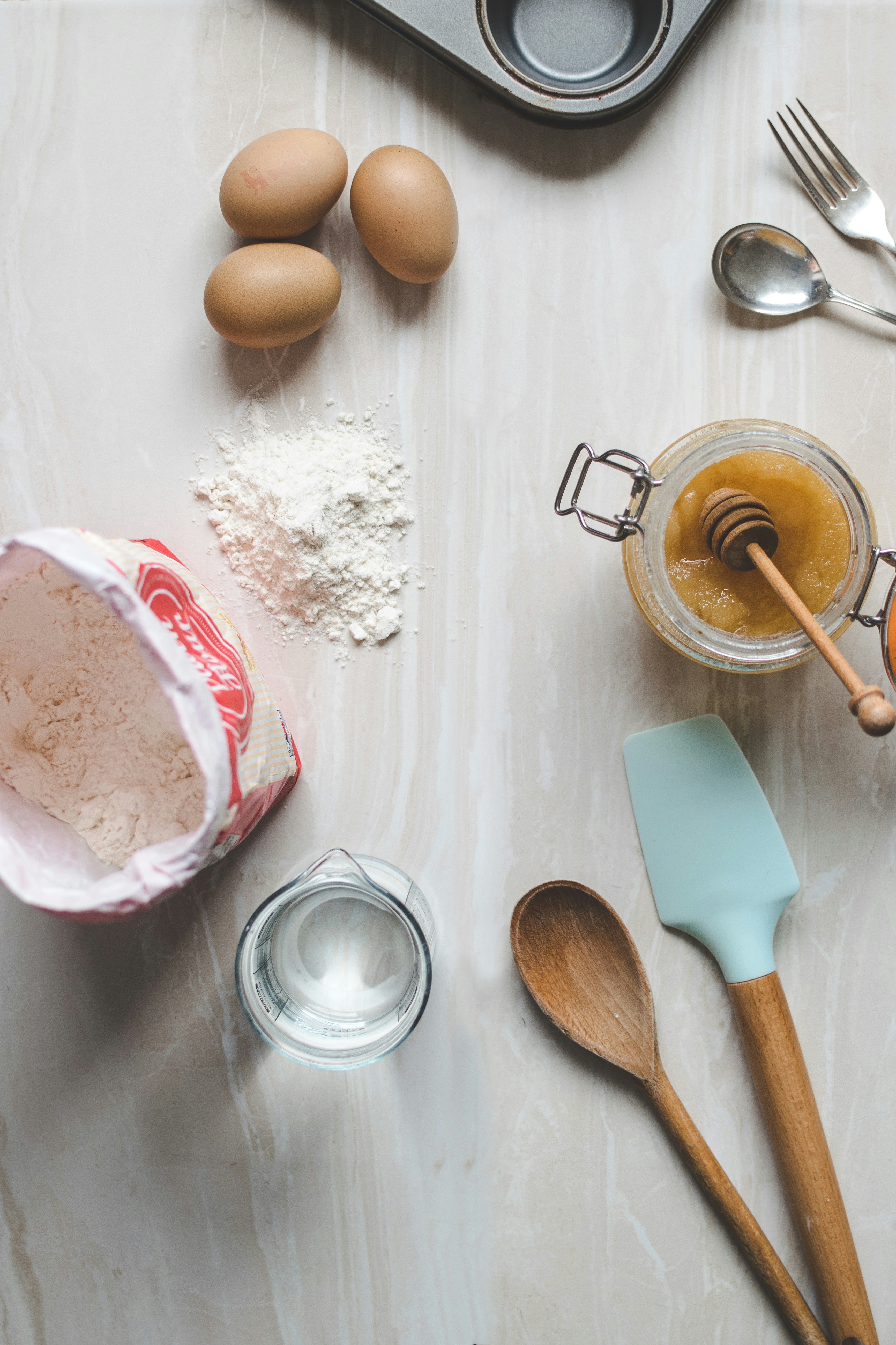 Baking ingredients and tools